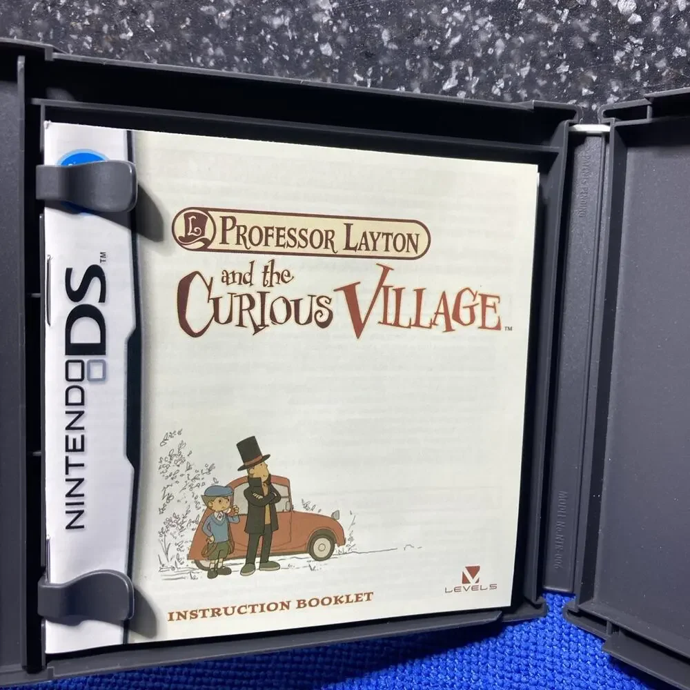 Case And Manual Only For Professor Layton Curious Village Nintendo DS